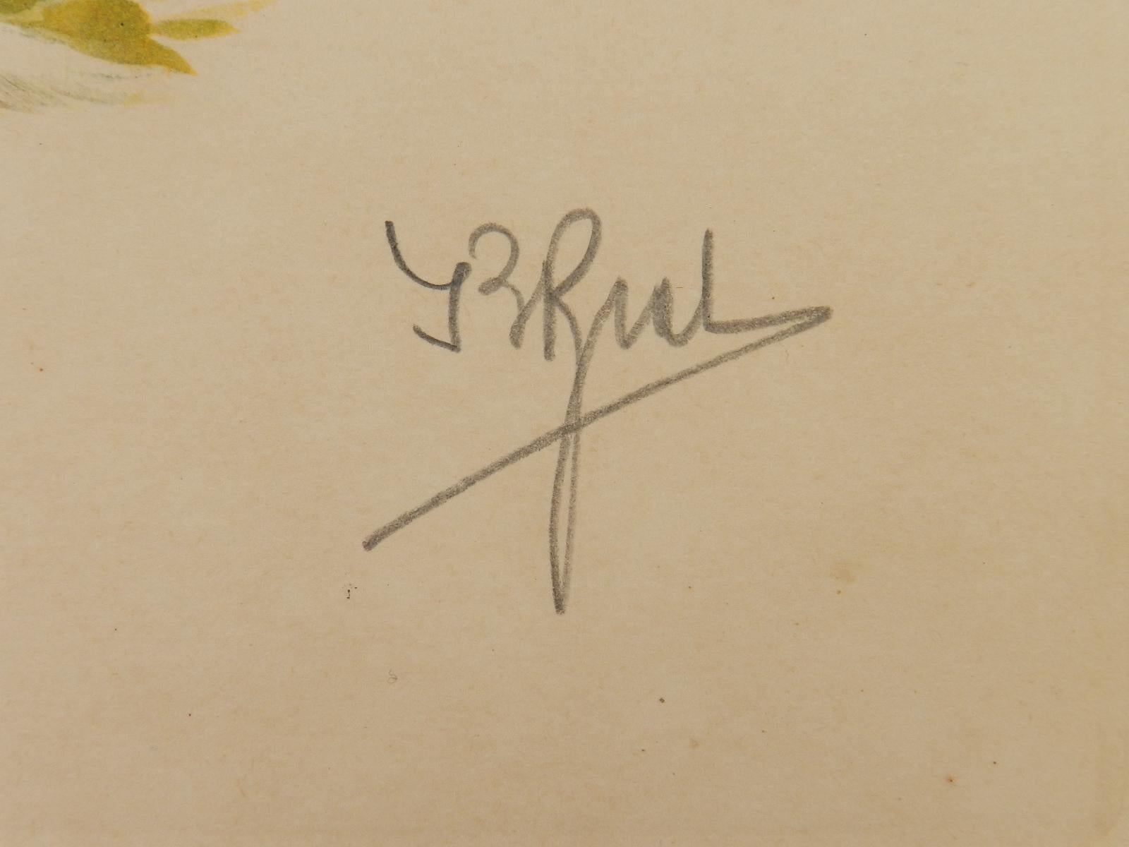 Aquatinta-Radierung von Arbeitshunden, Französische Studie von Boris Riab 1898-1975 im Angebot 2