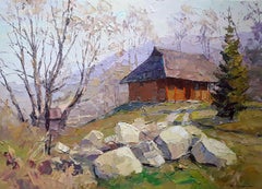 Spring in Vorokhta, Original oil Painting, Ready to Hang