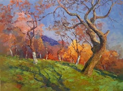 Apple Orchard, Original oil Painting, Ready to Hang