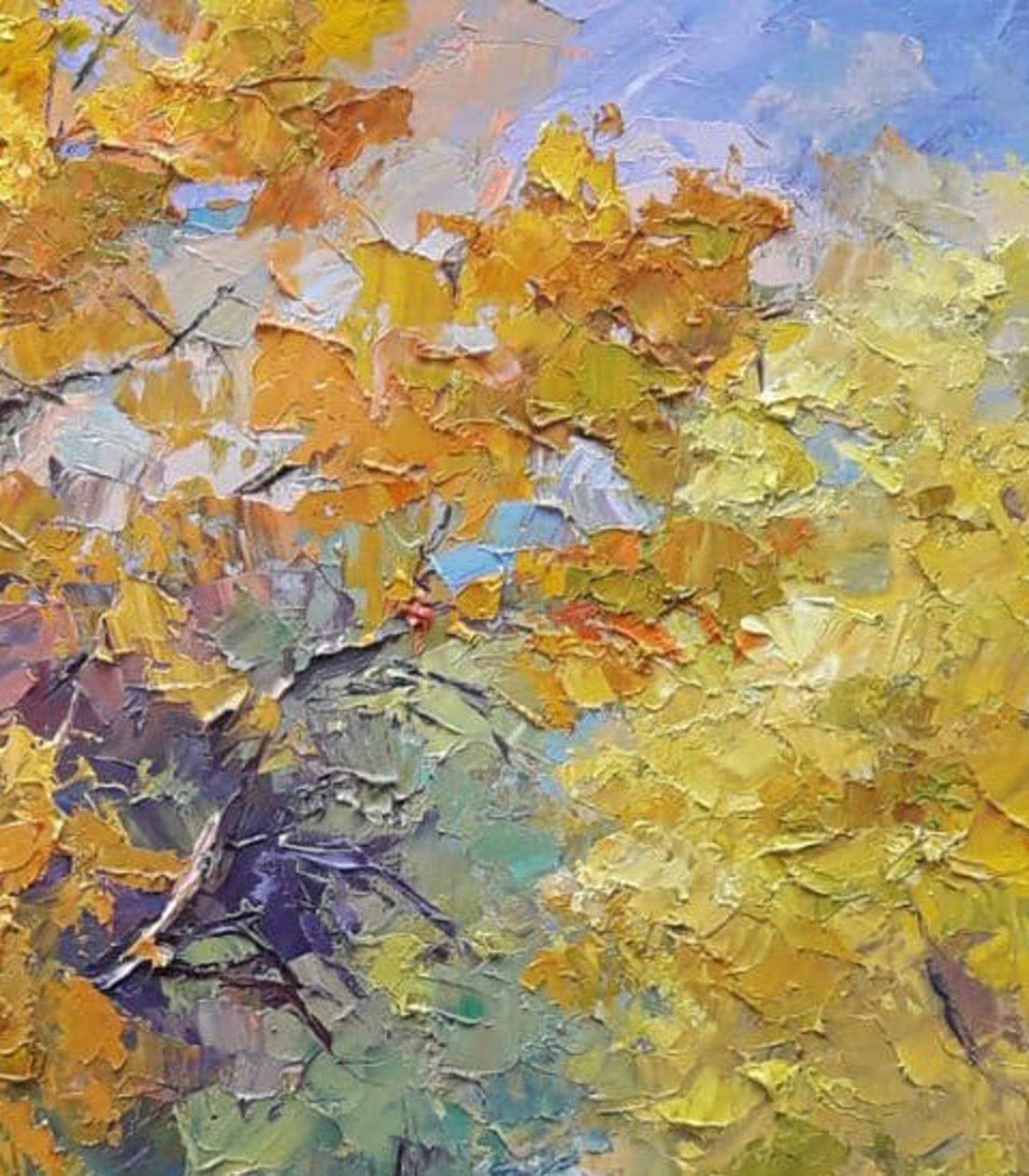 Autumn Colors, Impressionism, Original oil Painting, Ready to Hang For Sale 3