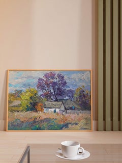 Automne, peinture à l'huile impressionniste originale, prête à être accrochée