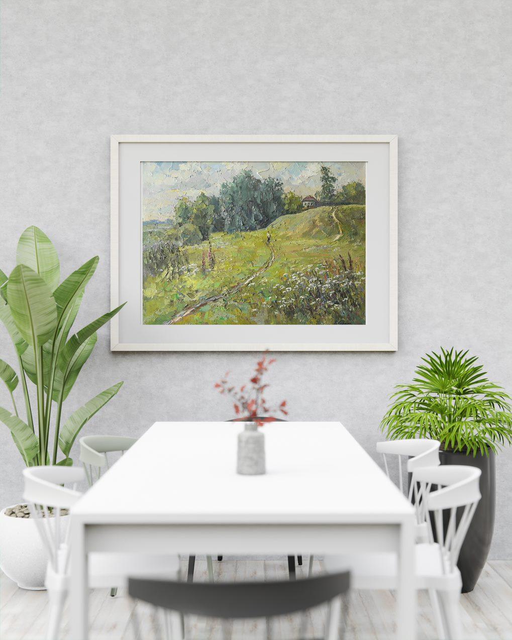 Artistics : Boris Serdyuk 
Oeuvre : Peinture à l'huile originale, œuvre d'art faite à la main, unique en son genre. 
Médium : Huile sur toile
Style : Impressionnisme
Année : 2020
Titre : Parfum de fleurs
Taille : 19.5