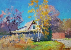 October Day, Original oil Painting, Ready to Hang