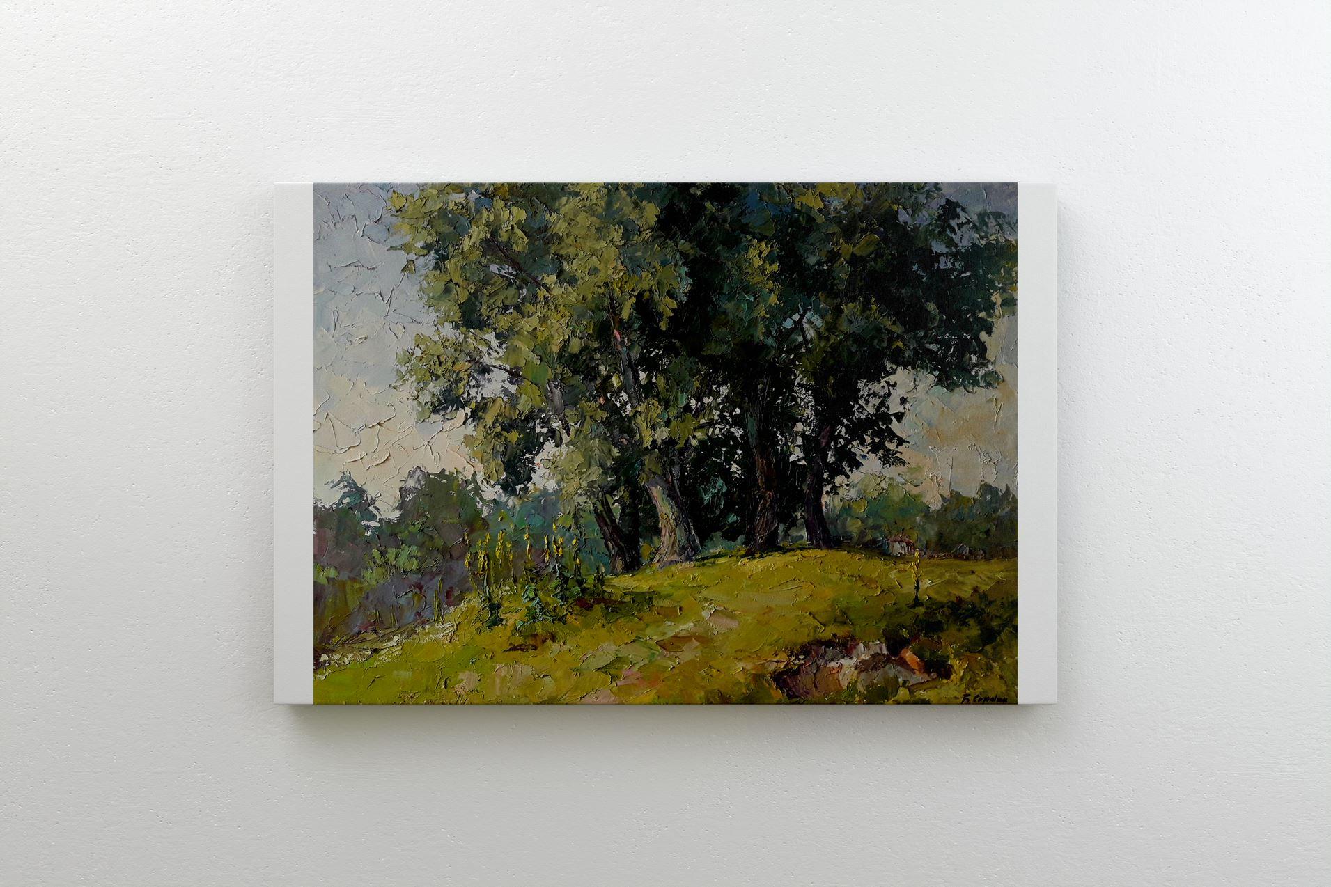 Poplars, Original oil Painting, Ready to Hang 3