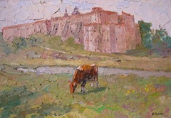 Giorno d'estate, Pittura a olio originale, pronta da appendere