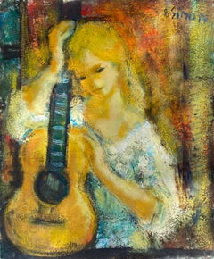 Vintage “Girl with Guitar”