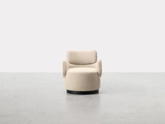 Boris, soft enveloping armchair in fabric, Dainelli Studio for Somaschini, Italy