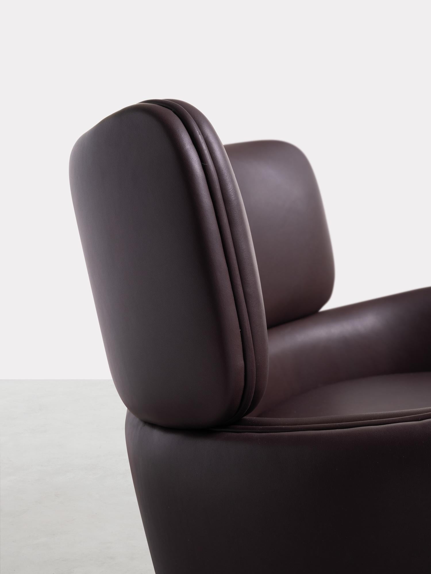 Tessuto Boris, soft enveloping armchair in fabric, Dainelli Studio for Somaschini, Italy in vendita
