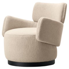 Boris, soft enveloping armchair in fabric, Dainelli Studio for Somaschini, Italy