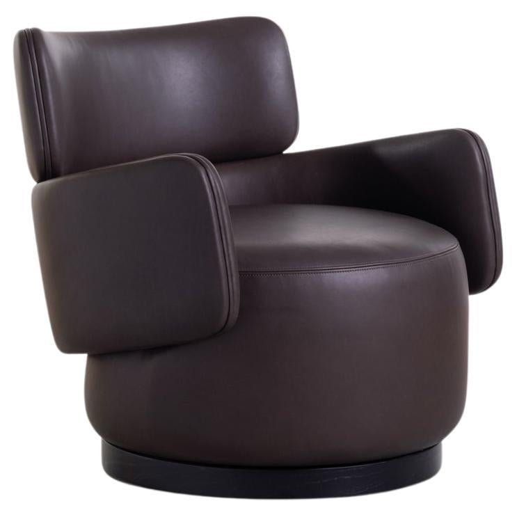 Boris, soft enveloping armchair in fabric, Dainelli Studio for Somaschini, Italy