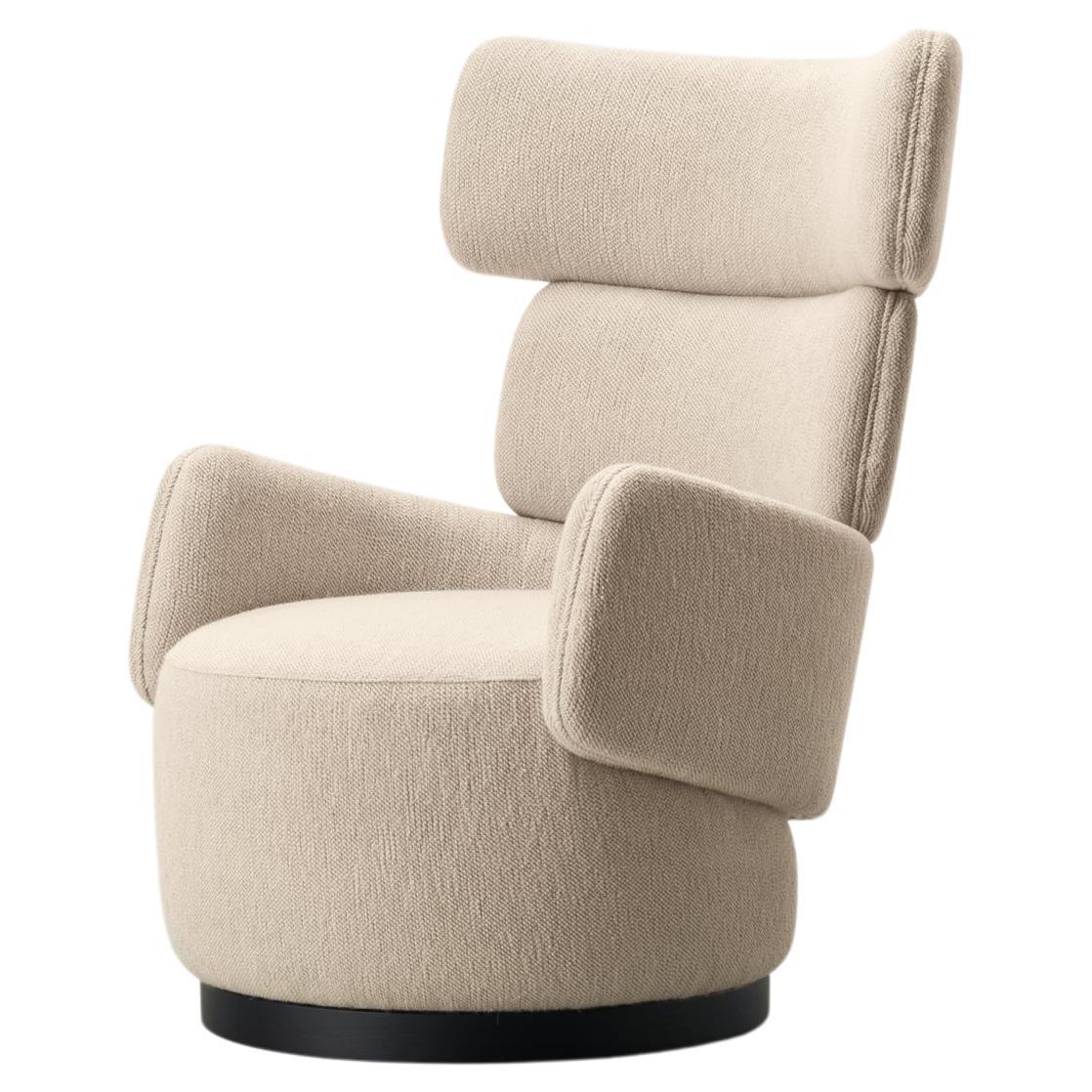 Boris, soft enveloping bergère in fabric, Dainelli Studio for Somaschini, Italy