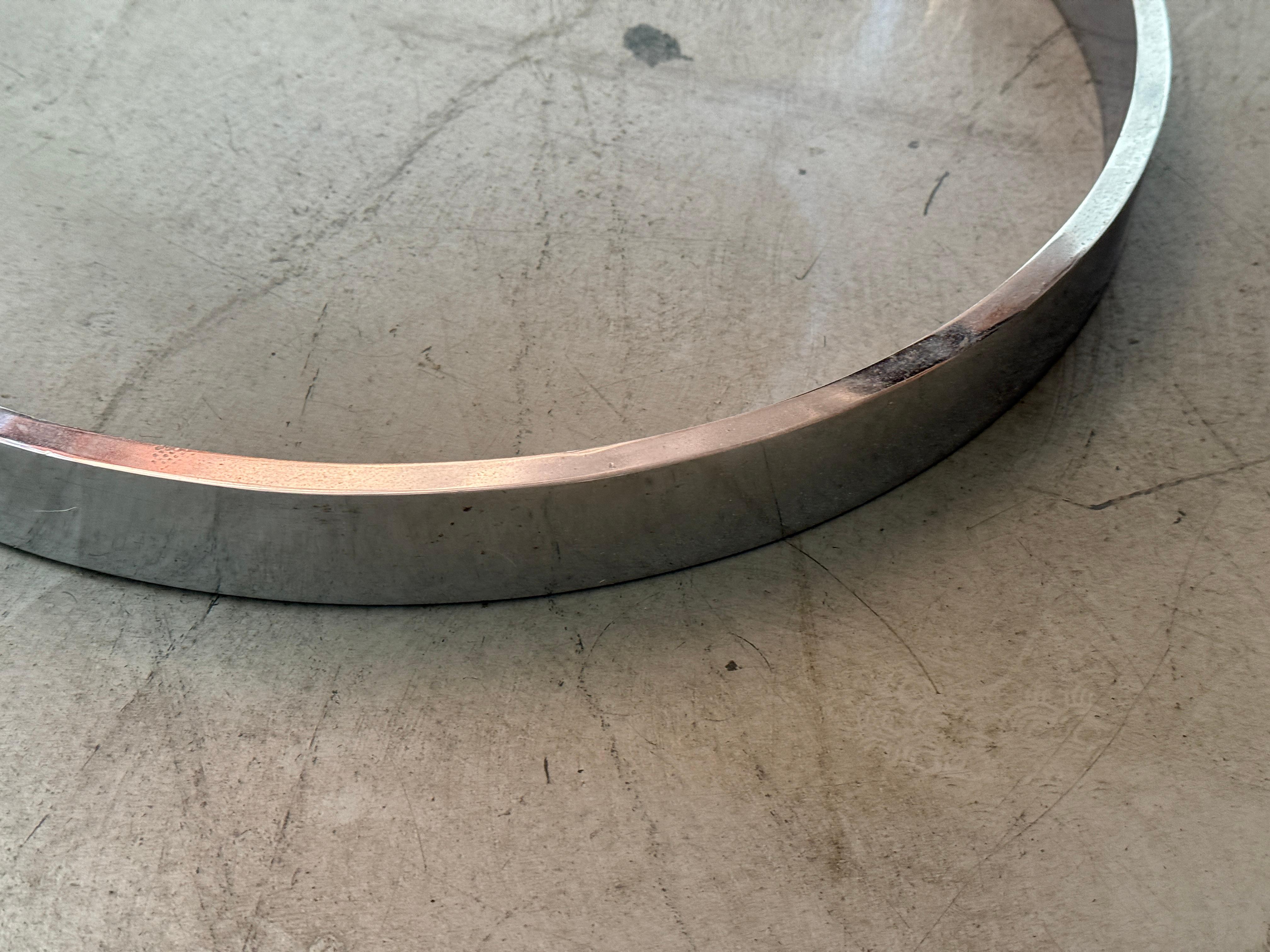 Cromo Boris Tabacoff per Mobilier Modulair Moderne Sedia a sfera in lucite fumé in vendita