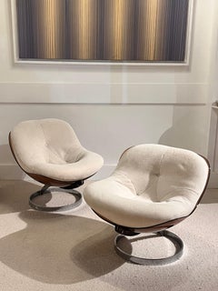 Boris Tabacoff – Pair of “Sphere” Lounge Chairs, Model for MMM, France, 1971