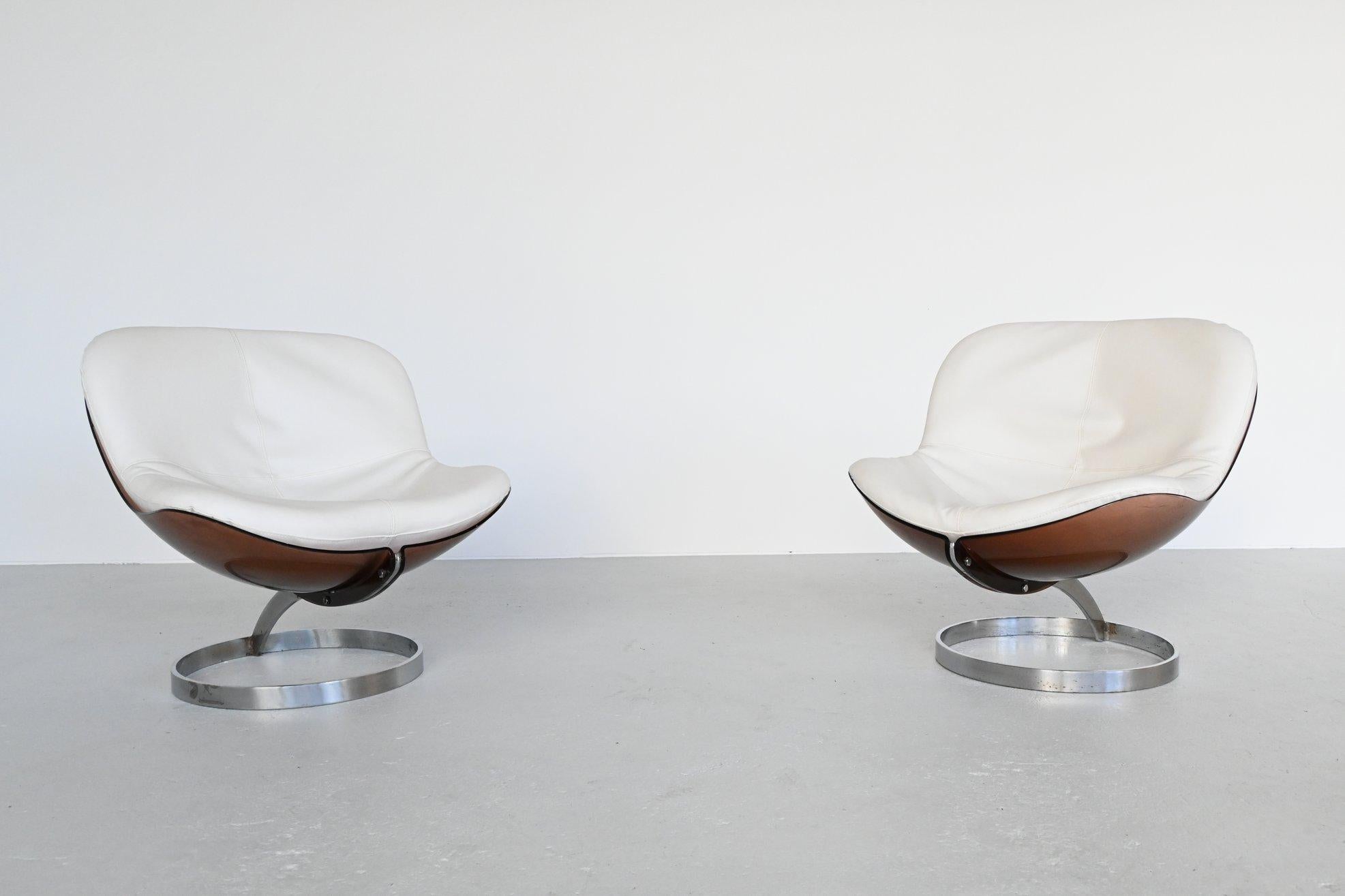 Mid-Century Modern Boris Tabacoff Sphere lounge chairs Mobilier Modulair Moderne, France, 1971