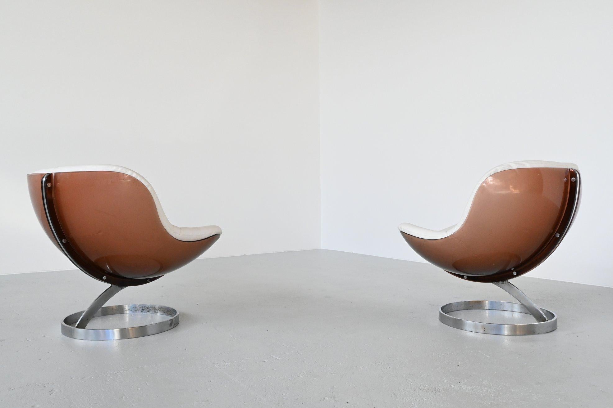 French Boris Tabacoff Sphere lounge chairs Mobilier Modulair Moderne, France, 1971