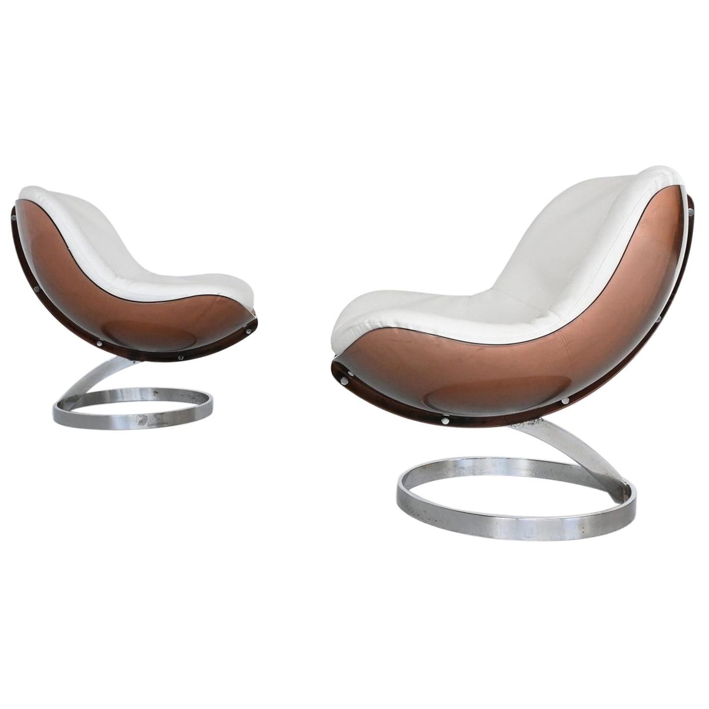 Boris Tabacoff Sphere lounge chairs Mobilier Modulair Moderne, France, 1971