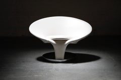 Boris Tabacoff Styled Modern Cantilevered Lounge Chairs, circa 1980s