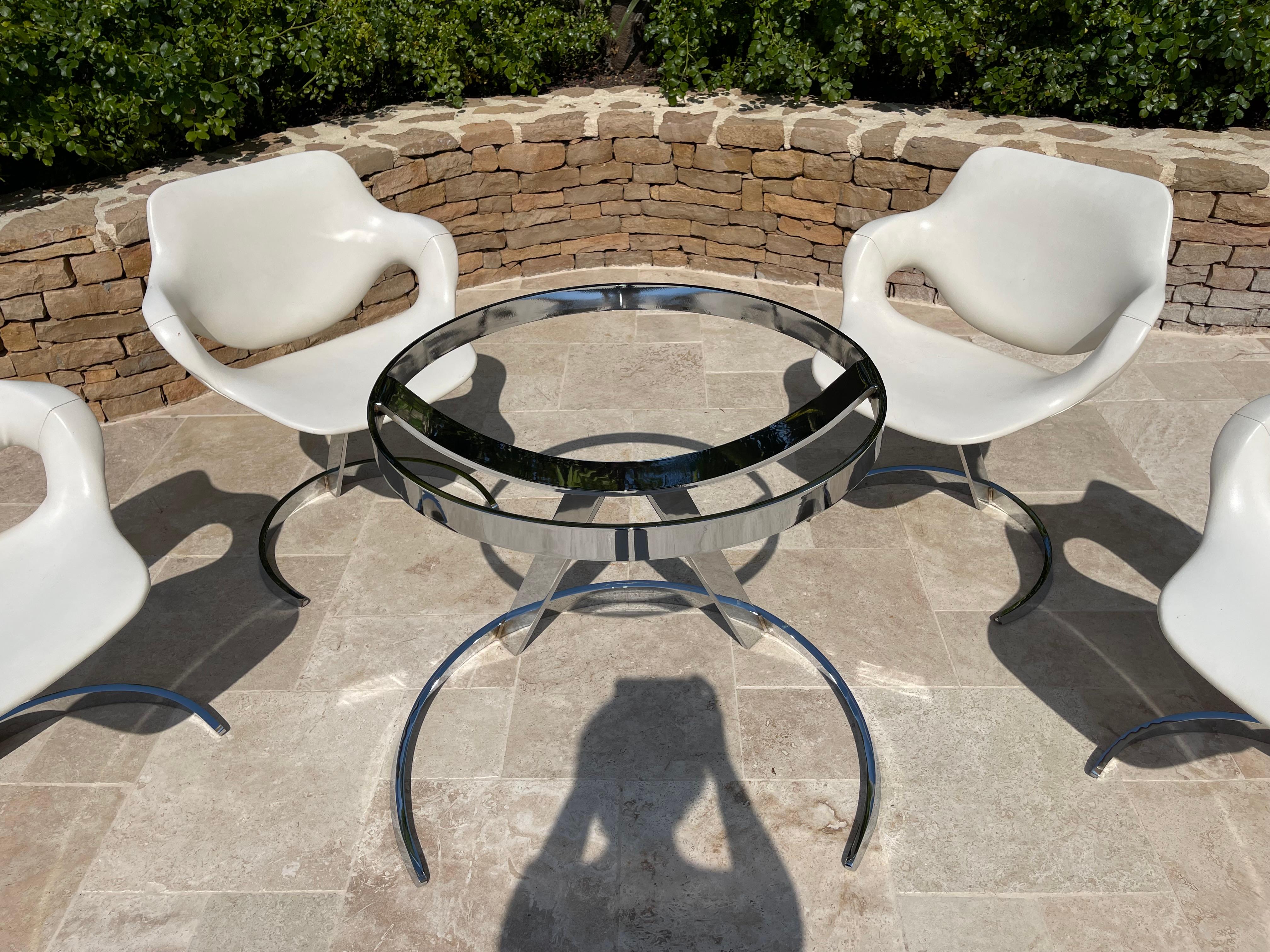 Boris TABACOFF - Ensemble de table et 4 chaises en vente 9