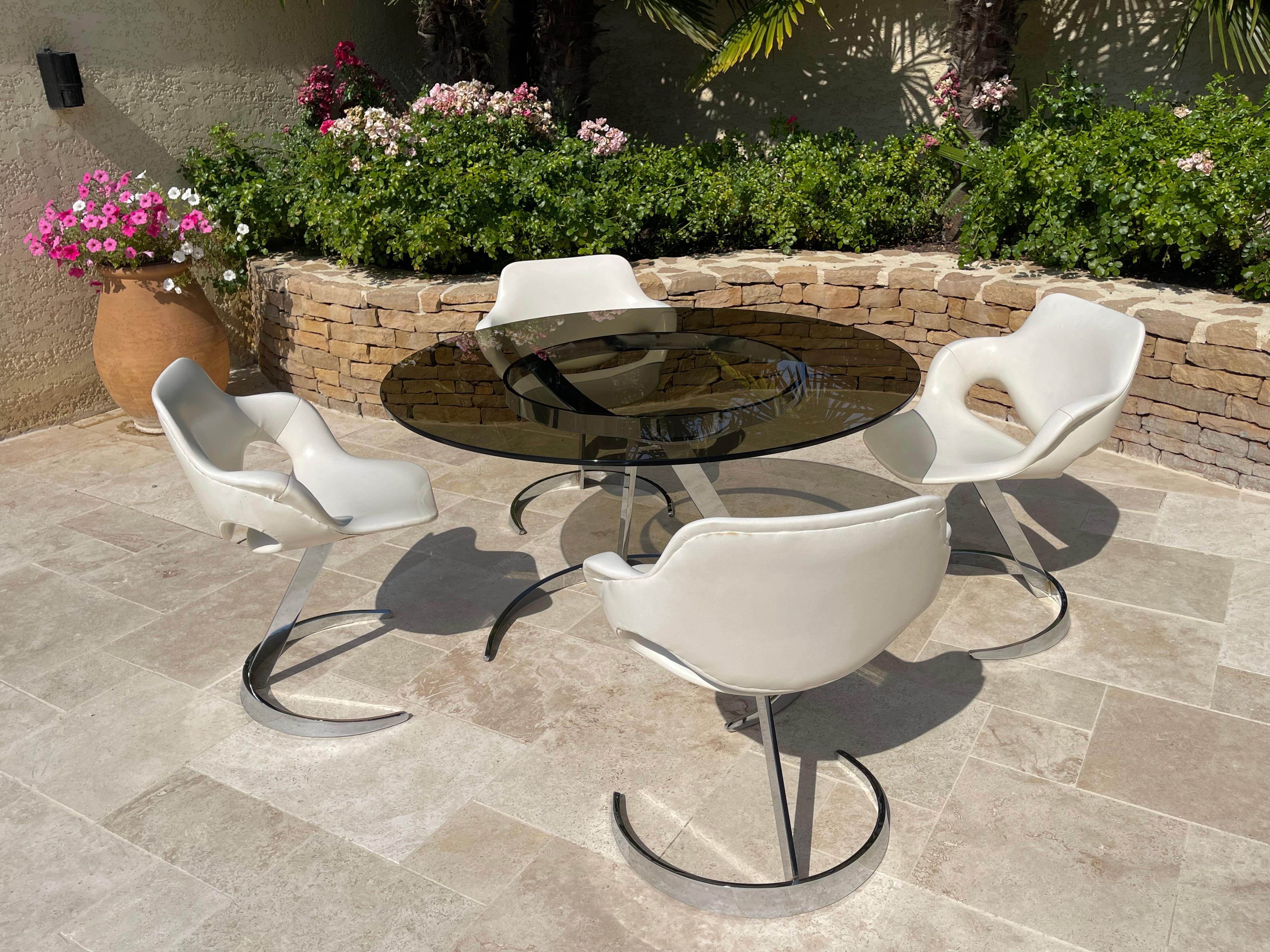 Boris TABACOFF - Ensemble de table et 4 chaises Bon état - En vente à Beaune, FR