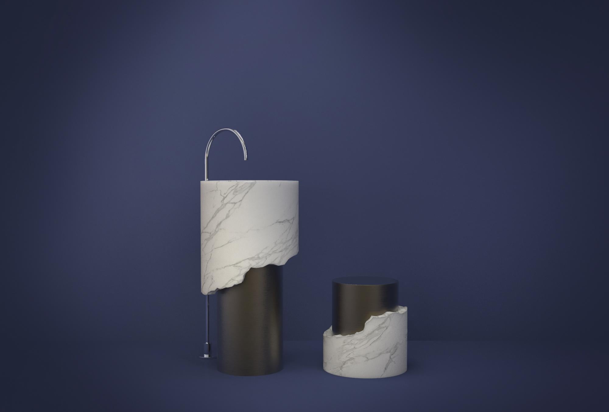 Moderne Boris Washbasin par Marmi Serafini en vente