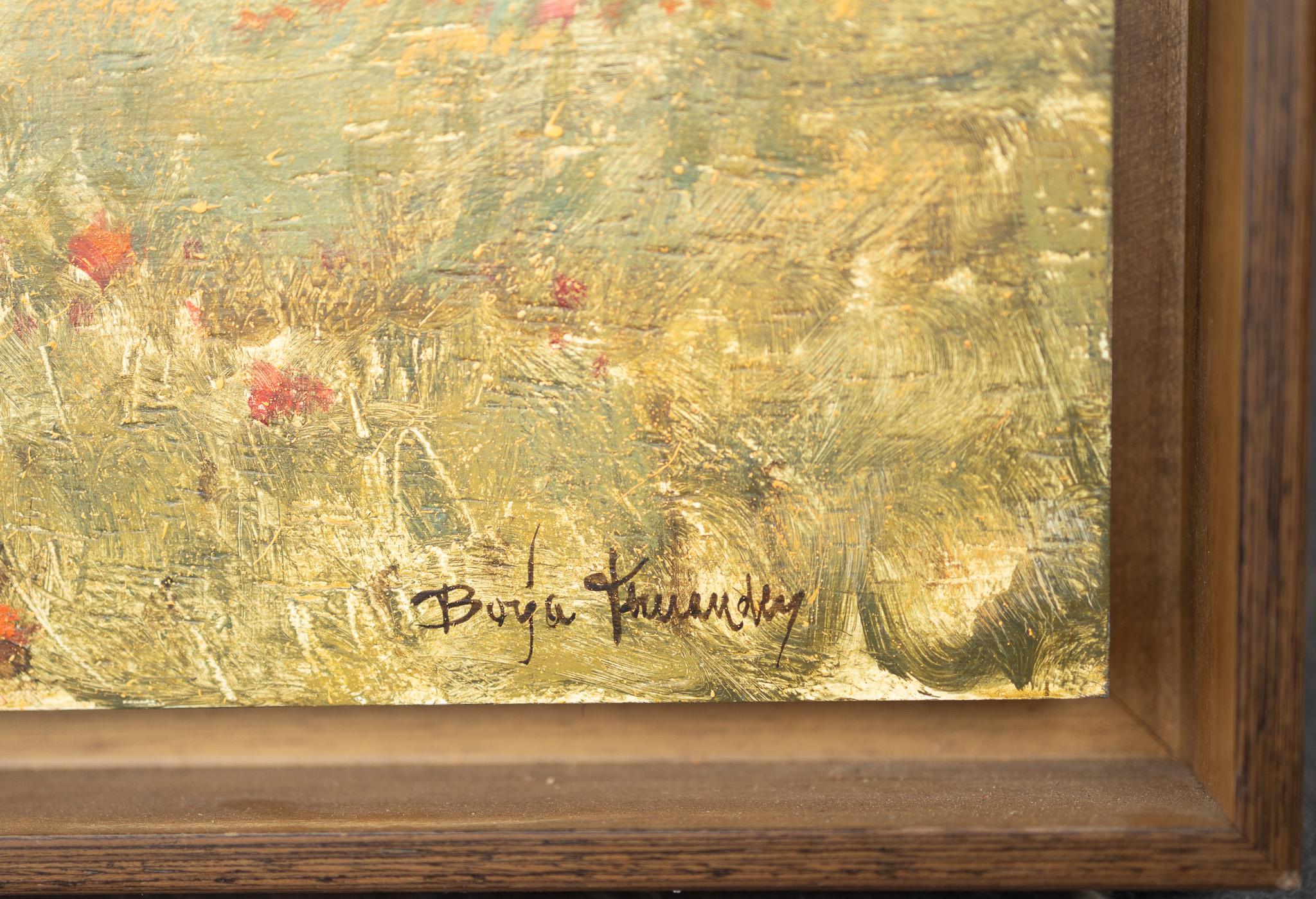 Aragona - Landscape Painting Beige di Borja Fernandez