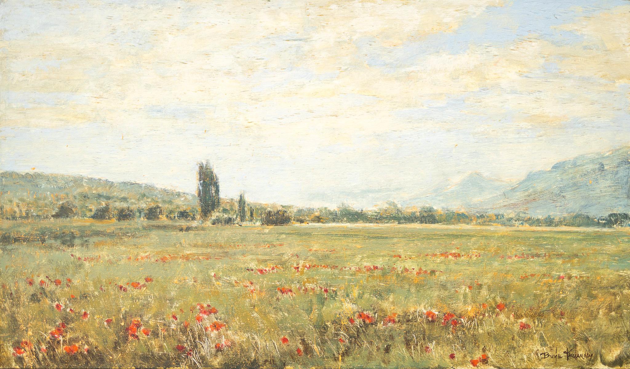 Landscape Painting di Borja Fernandez - Aragona