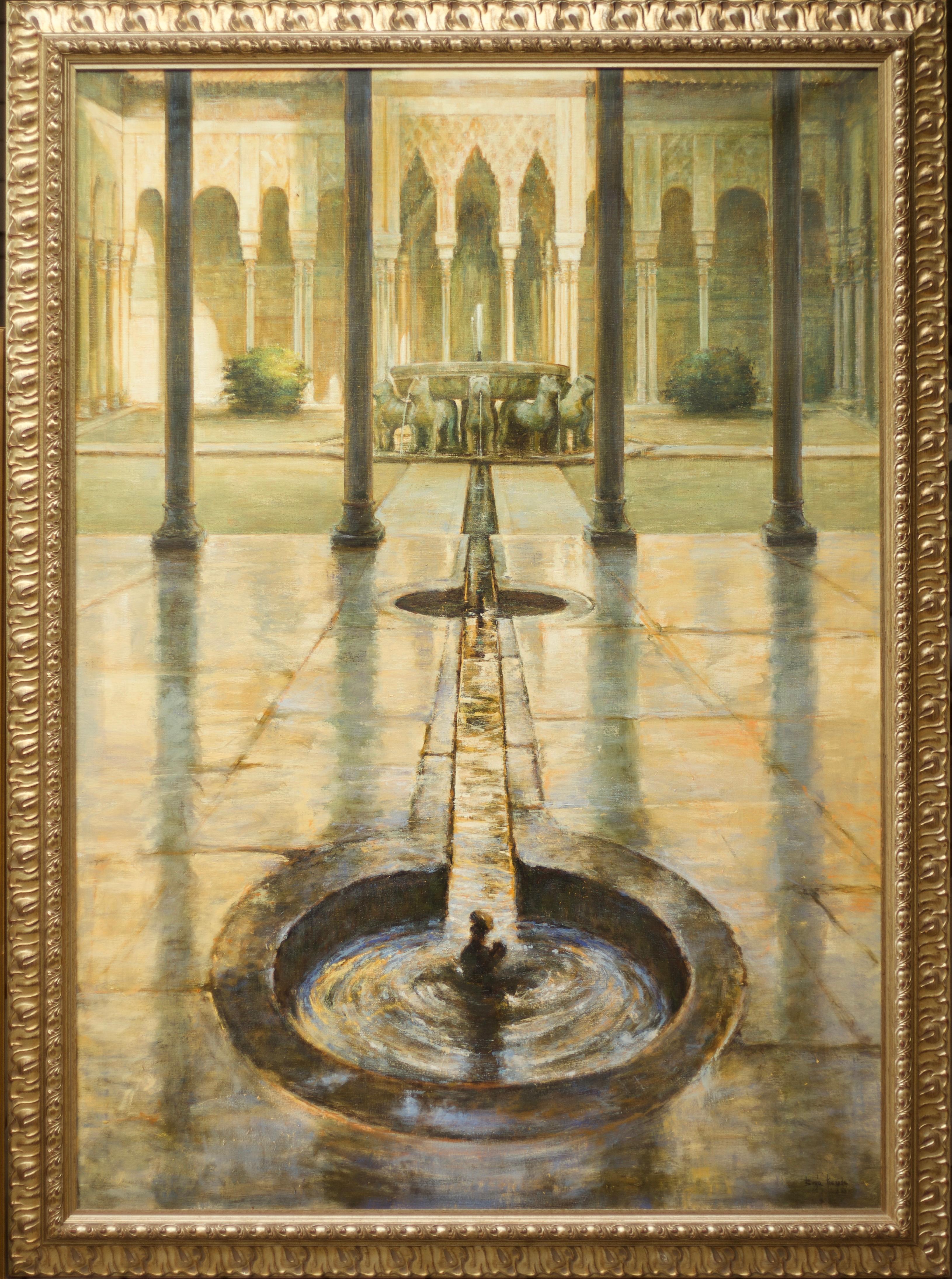 Patio de los Leones - Painting di Borja Fernandez