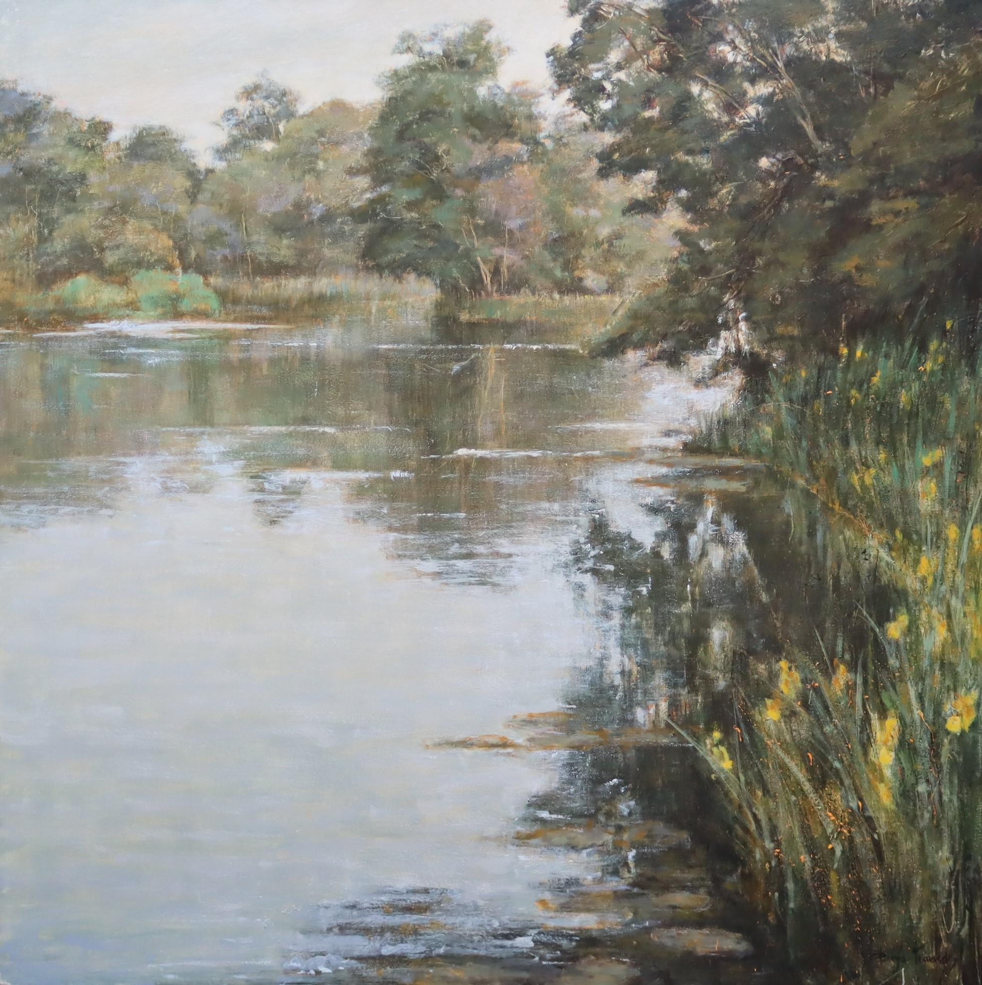 Borja Fernandez Landscape Painting - "Rooskey, Ireland" Impressionist European Landscape