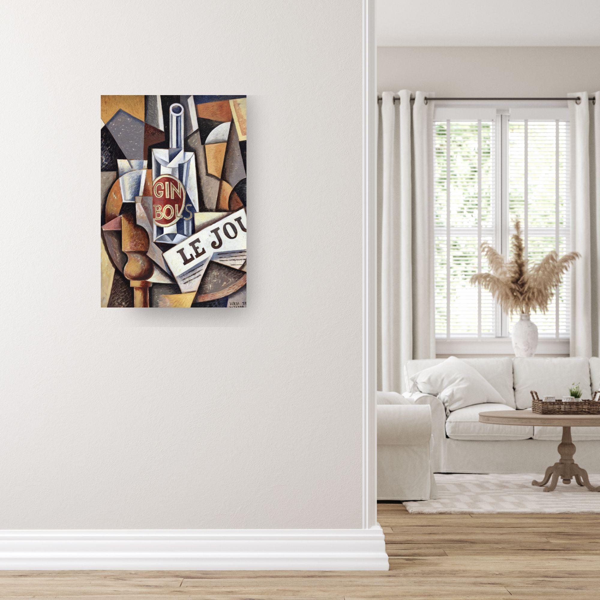 Gin Bols - original estudio de pintura abstracto moderno bodegón -Arte contemporáneo - Painting de Borja Guijarro