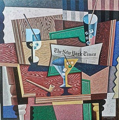 The New York Times- abstract cubism texture still life painting contemporary
