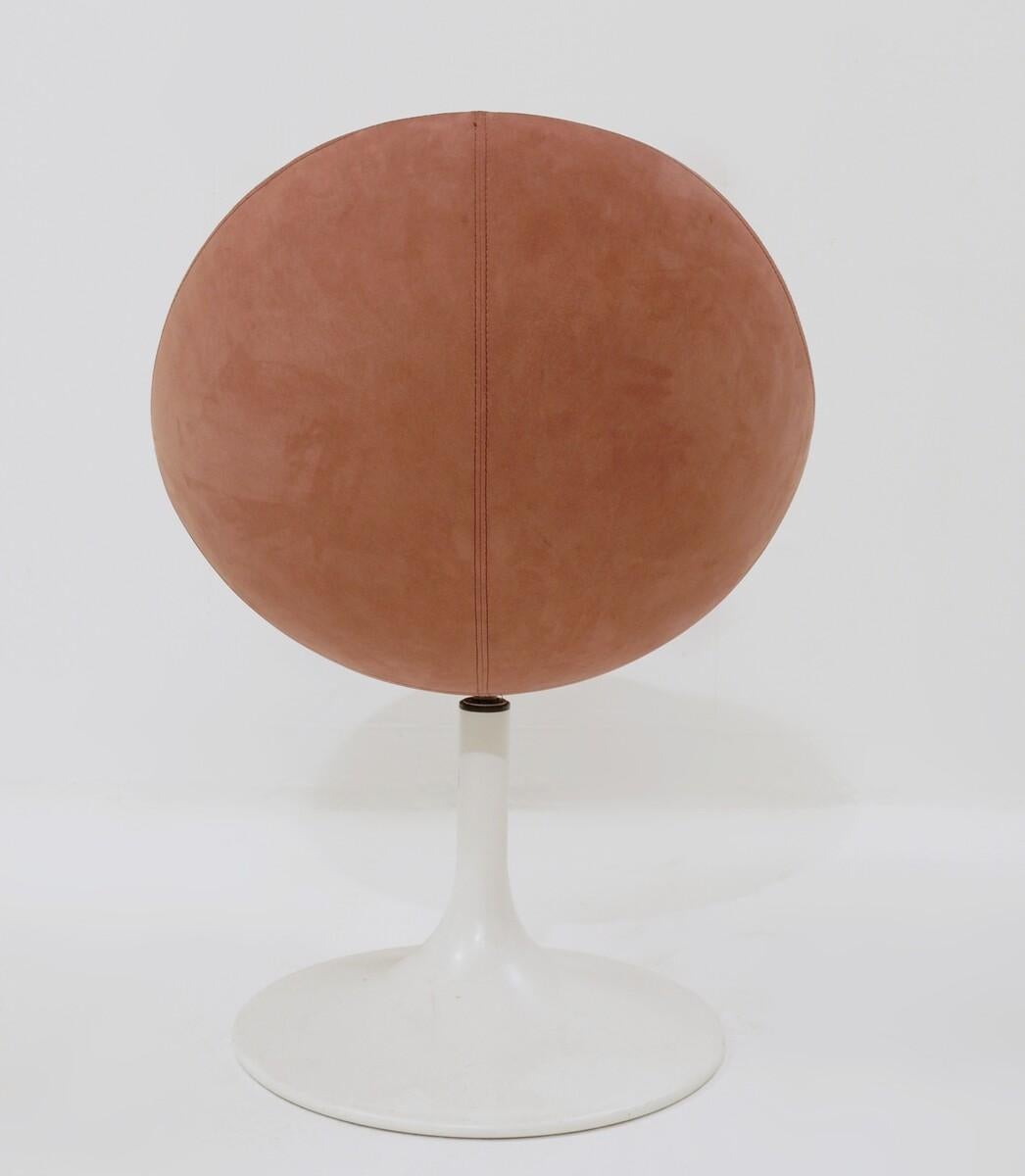 Metal Börje Johanson ‘Venus’ Chair for Johanson Design Set 4, Original Salmon Suede