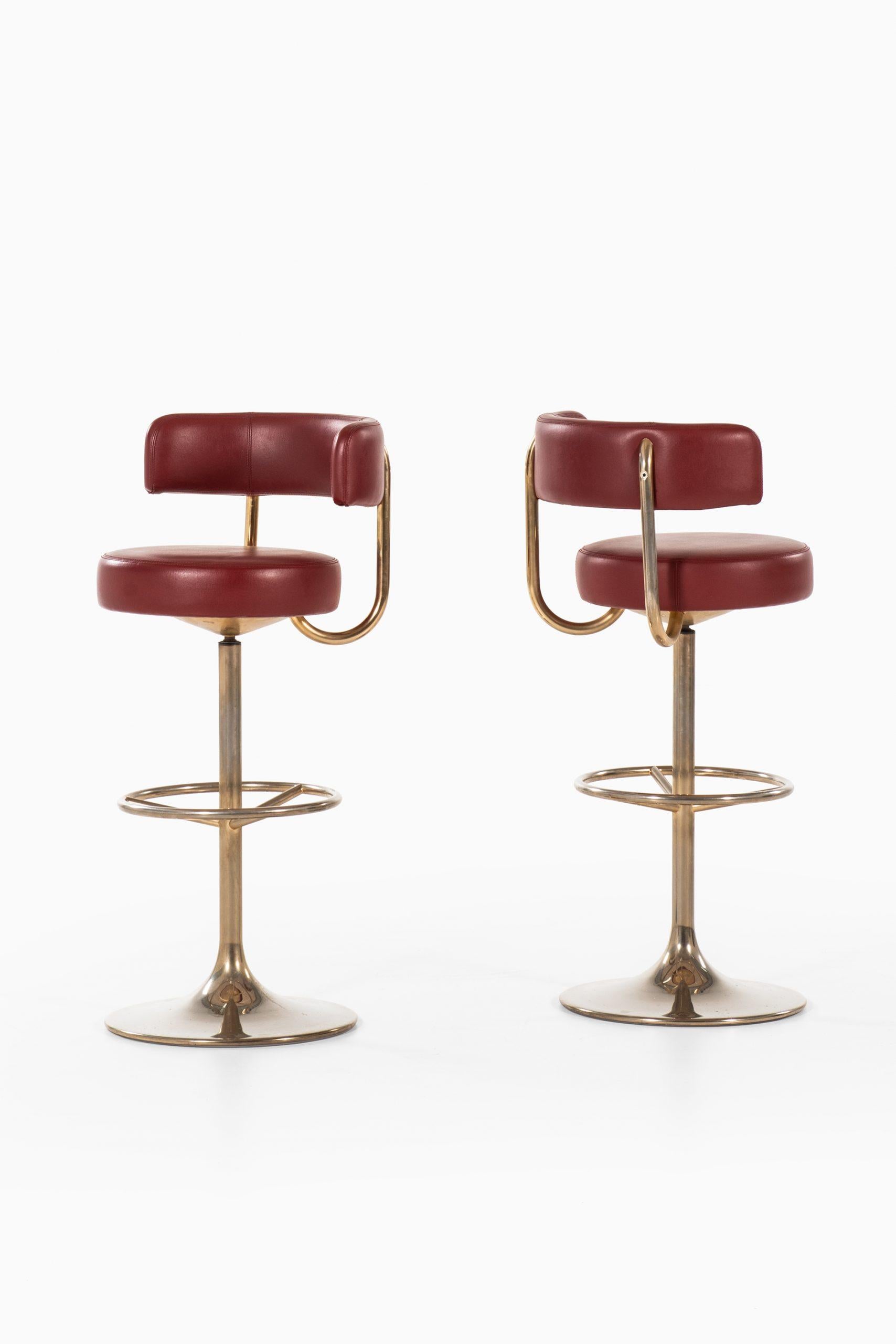 Scandinavian Modern Börje Johansson Bar Stools Produced by Johanson Design in Markaryd, Sweden