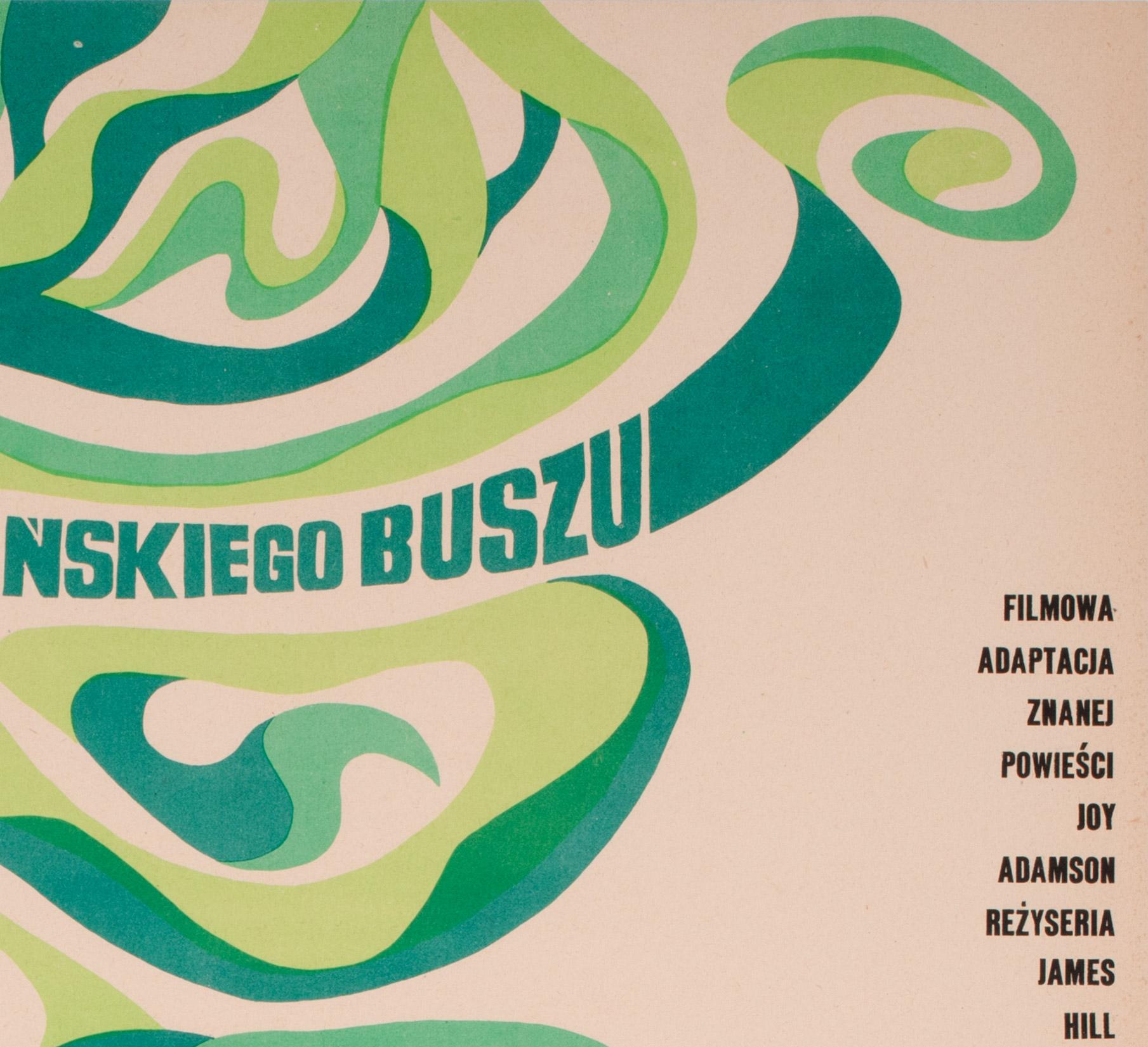 20th Century Born Free 1968 Polish A1 Film Movie Poster, Eryk Lipinski For Sale