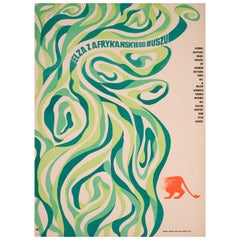 Poster del film Born Free 1968 Polish A1, Eryk Lipinski