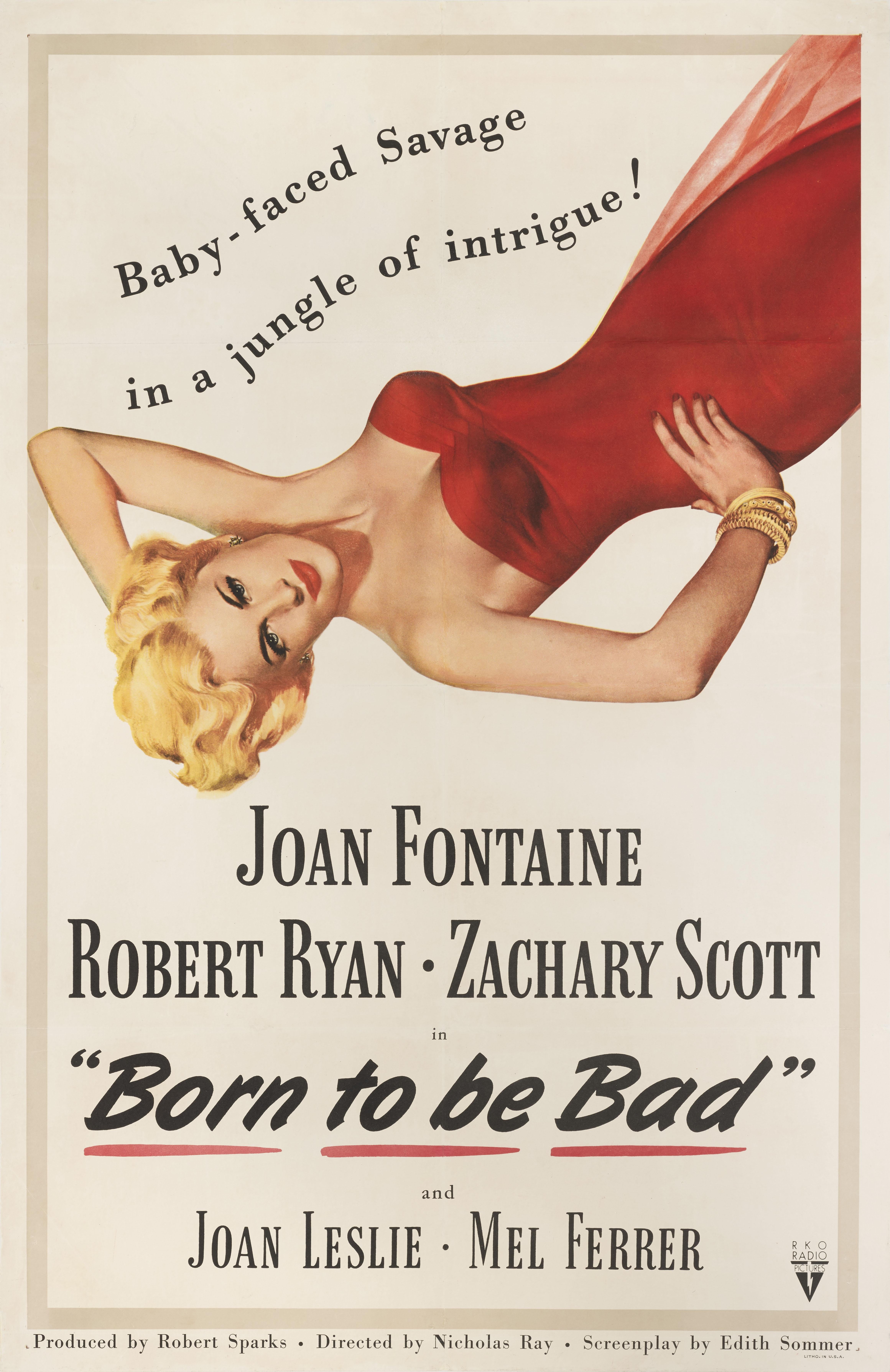 Cartel original estadounidense de la película de cine negro de 1950 dirigida por Nicholas Ray y protagonizada por Joan Fontaine, Robert Ryan y Mel Ferrer.
Este póster tiene soporte de lino de conservación y se enviaría enrollado en un tubo muy