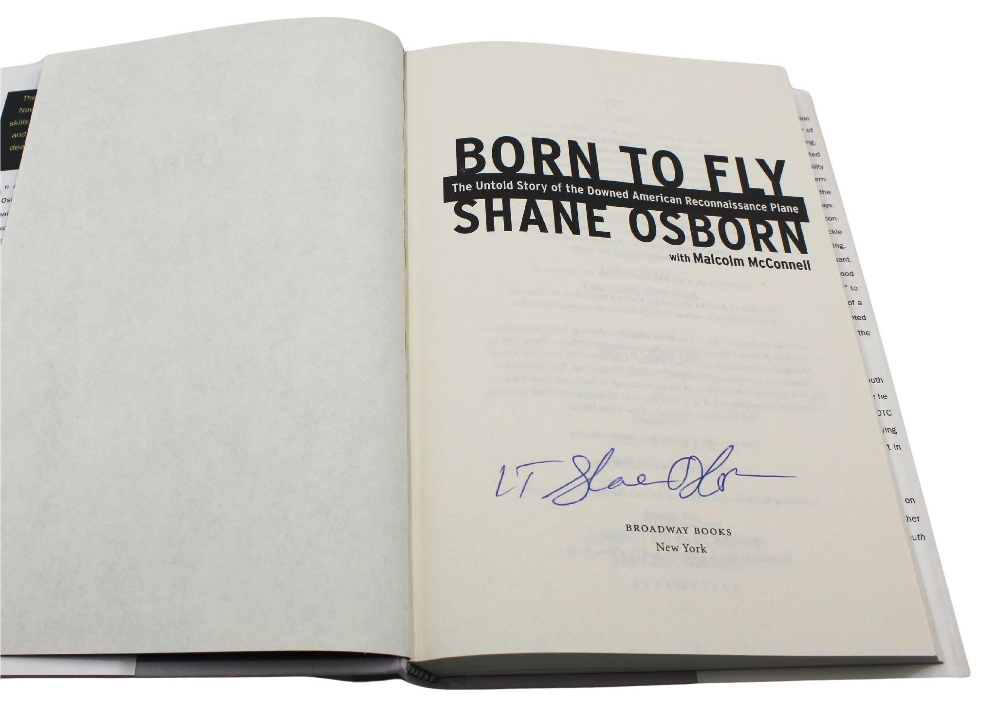 Contemporary Born to Fly, Signed by Shane Osborne, First Edition, 2001 For Sale