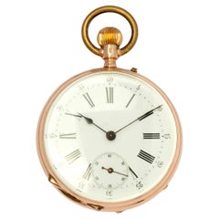 Bornand Genève Pocket Watch in 14kt Gold – Manual Wind with Breguet Hairspring