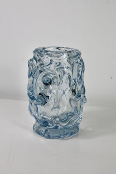 Börne Augustsson for Åseda Glasbruk, Sweden, Vase, Light Blue, c. 1940s–1950s