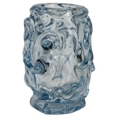 Börne Augustsson for Åseda Glasbruk, Sweden, Vase, Light Blue, c. 1940s–1950s