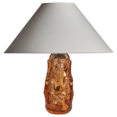 Börne Augustsson, Table Lamp, Glass, Sweden, 1940s