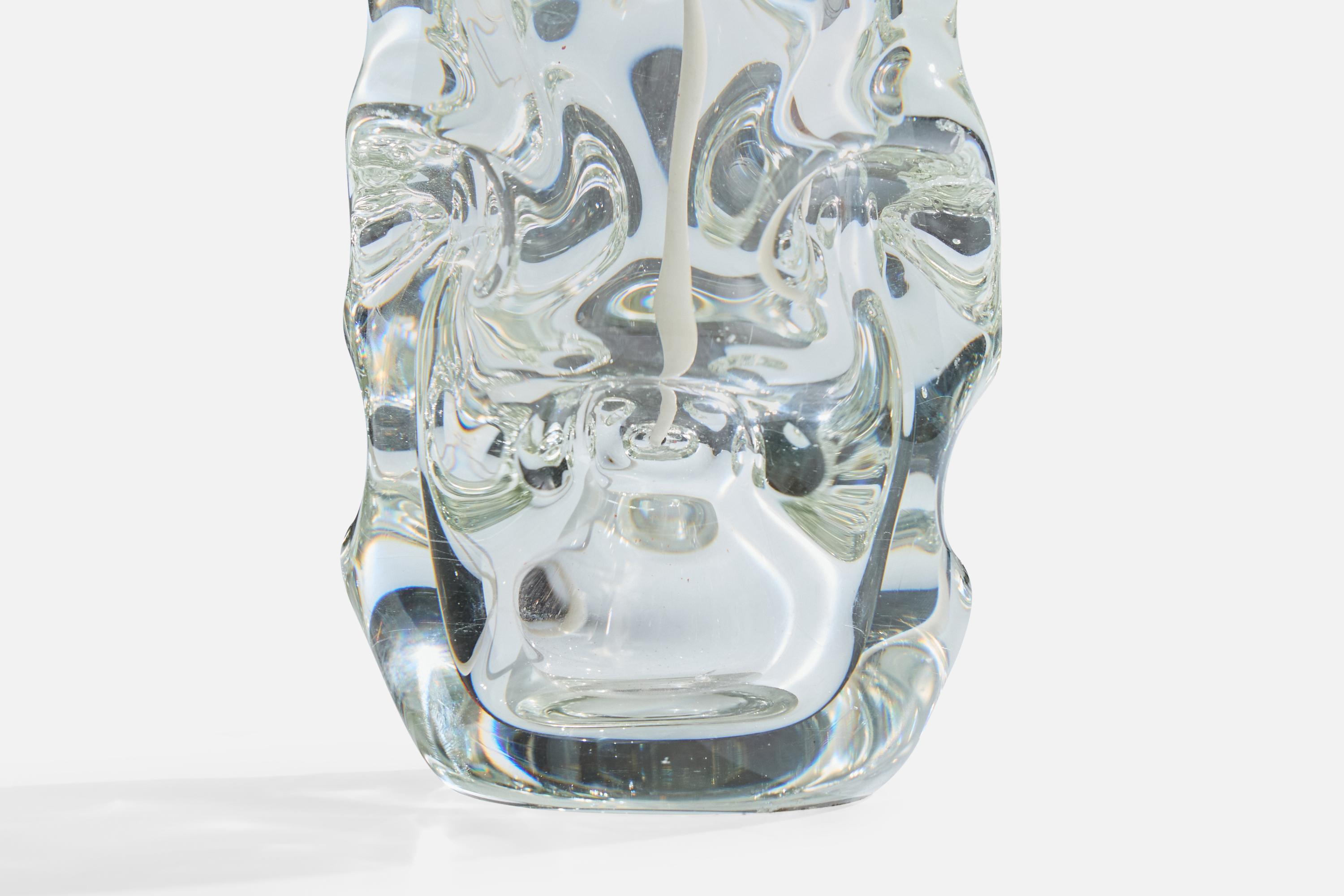 Börne Augustsson, lampes de table, verre, Suède, années 1940 en vente 3