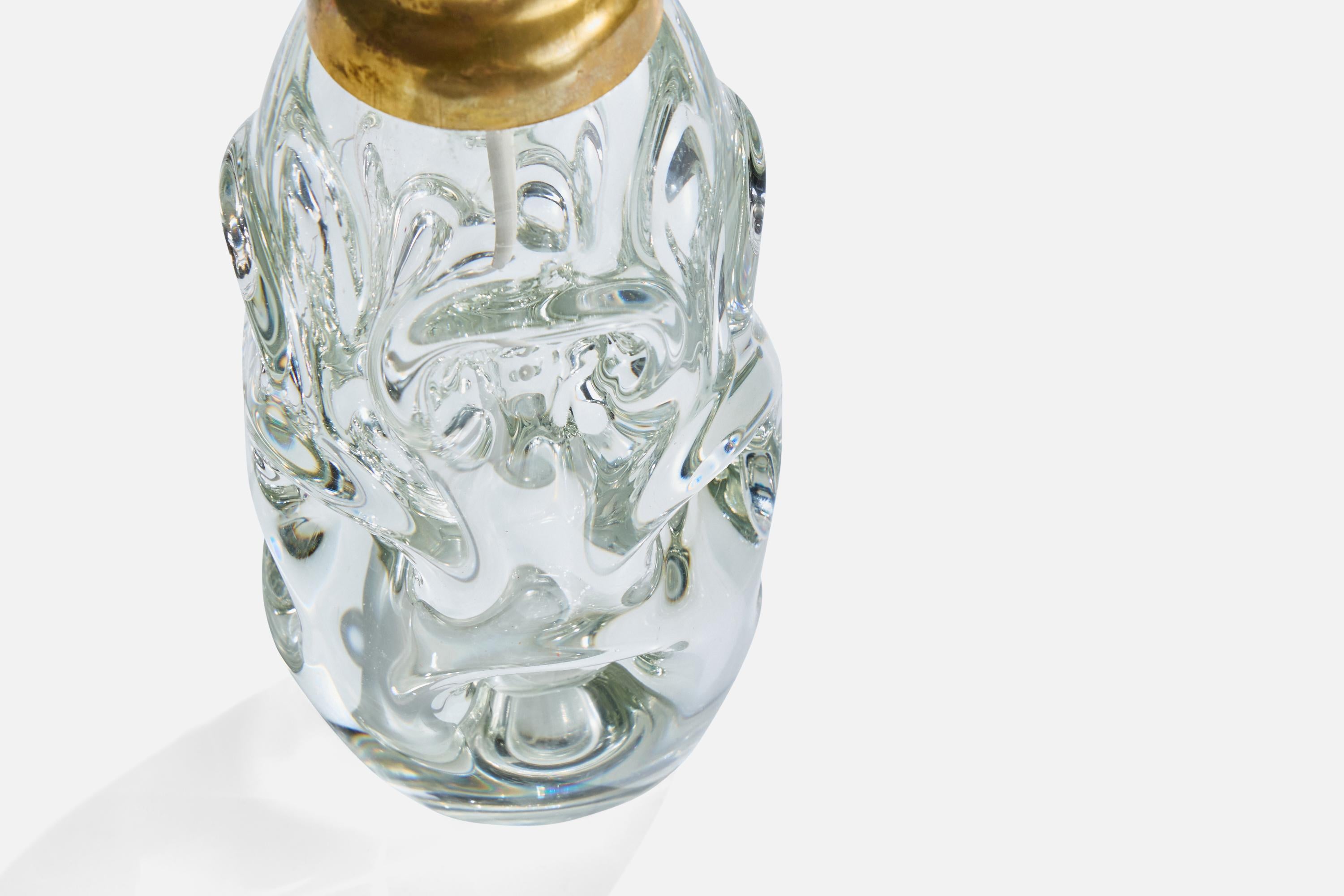 Verre Börne Augustsson, lampes de table, verre, Suède, années 1940 en vente