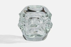 Börne Augustsson, Vase, Blown Glass, Sweden, 1940s