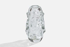 Börne Augustsson, Vase, Blown Glass, Sweden, 1940s