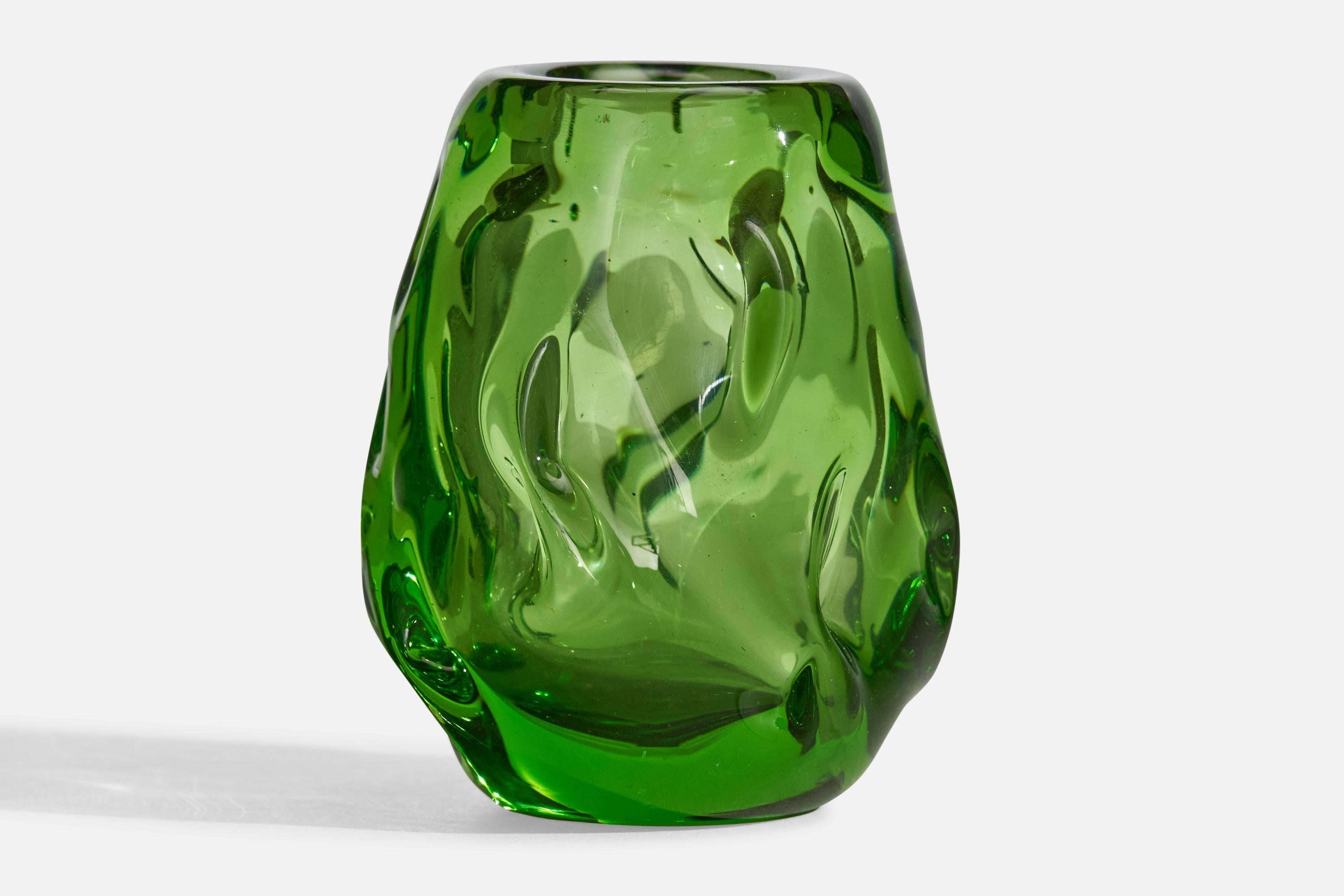 Svedese Börne Augustsson, Vaso, vetro soffiato, Svezia, anni '40 in vendita