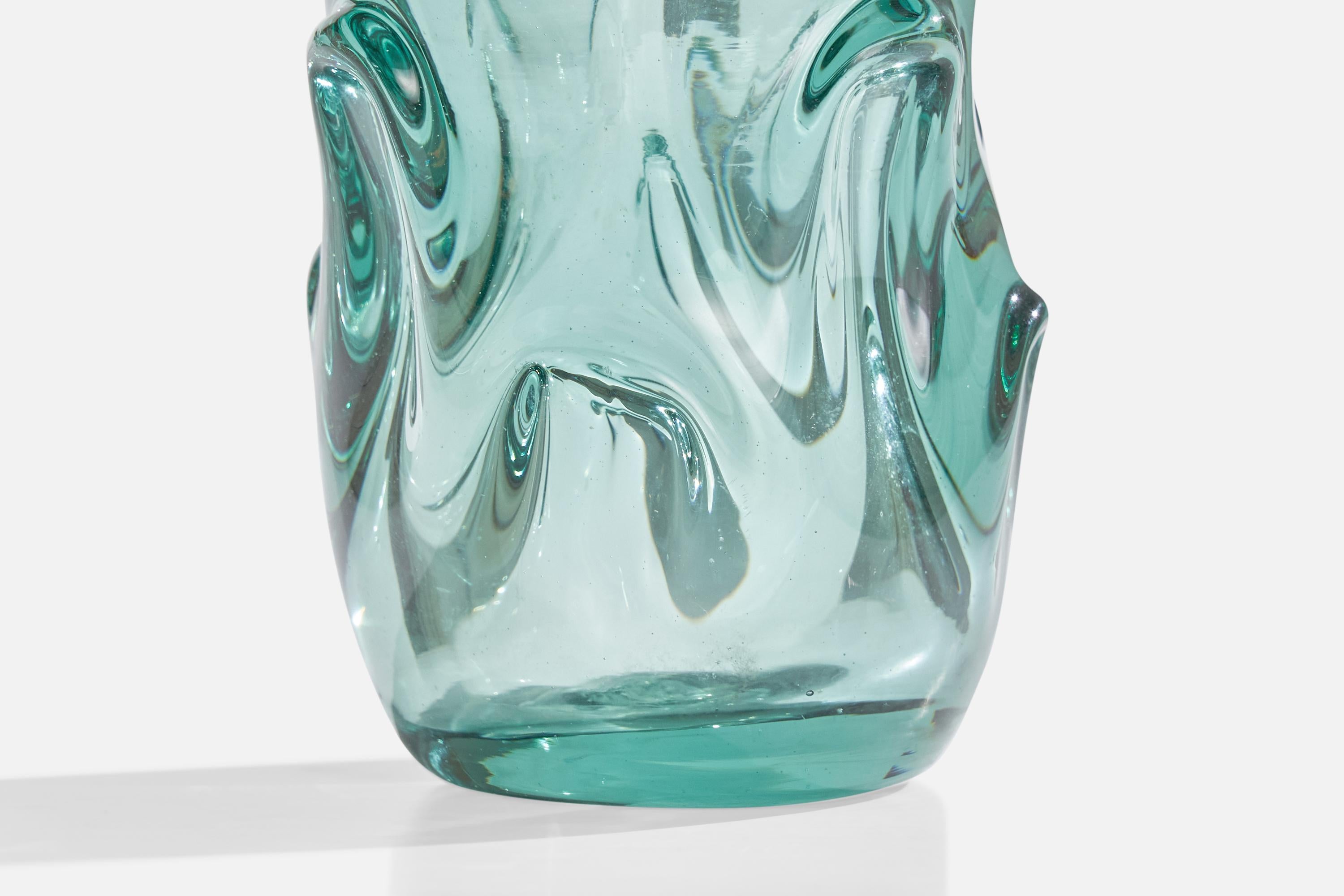 Börne Augustsson, Vase, Blown Glass, Sweden, 1940s For Sale 2