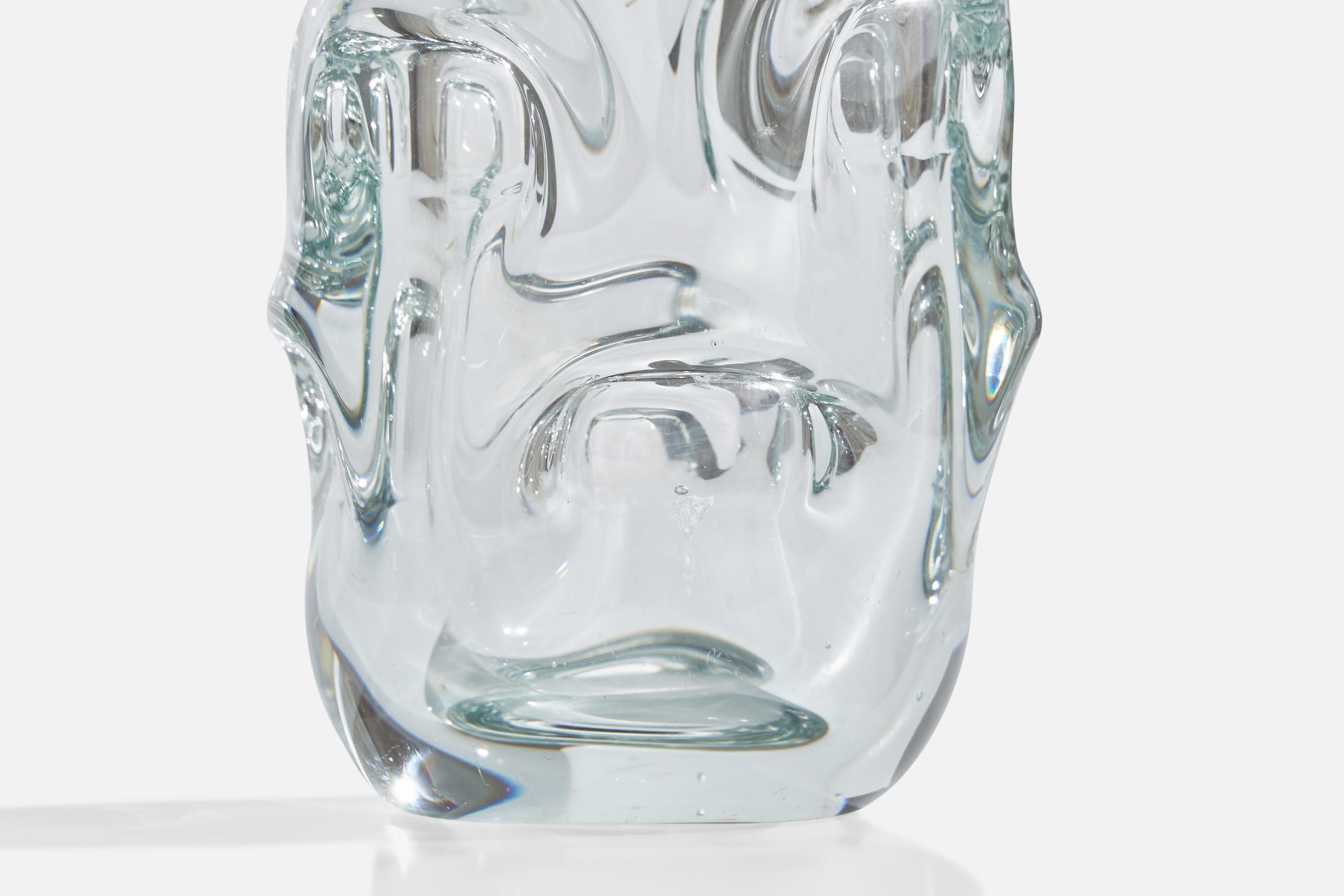 Börne Augustsson, Vase, Blown Glass, Sweden, 1940s For Sale 2