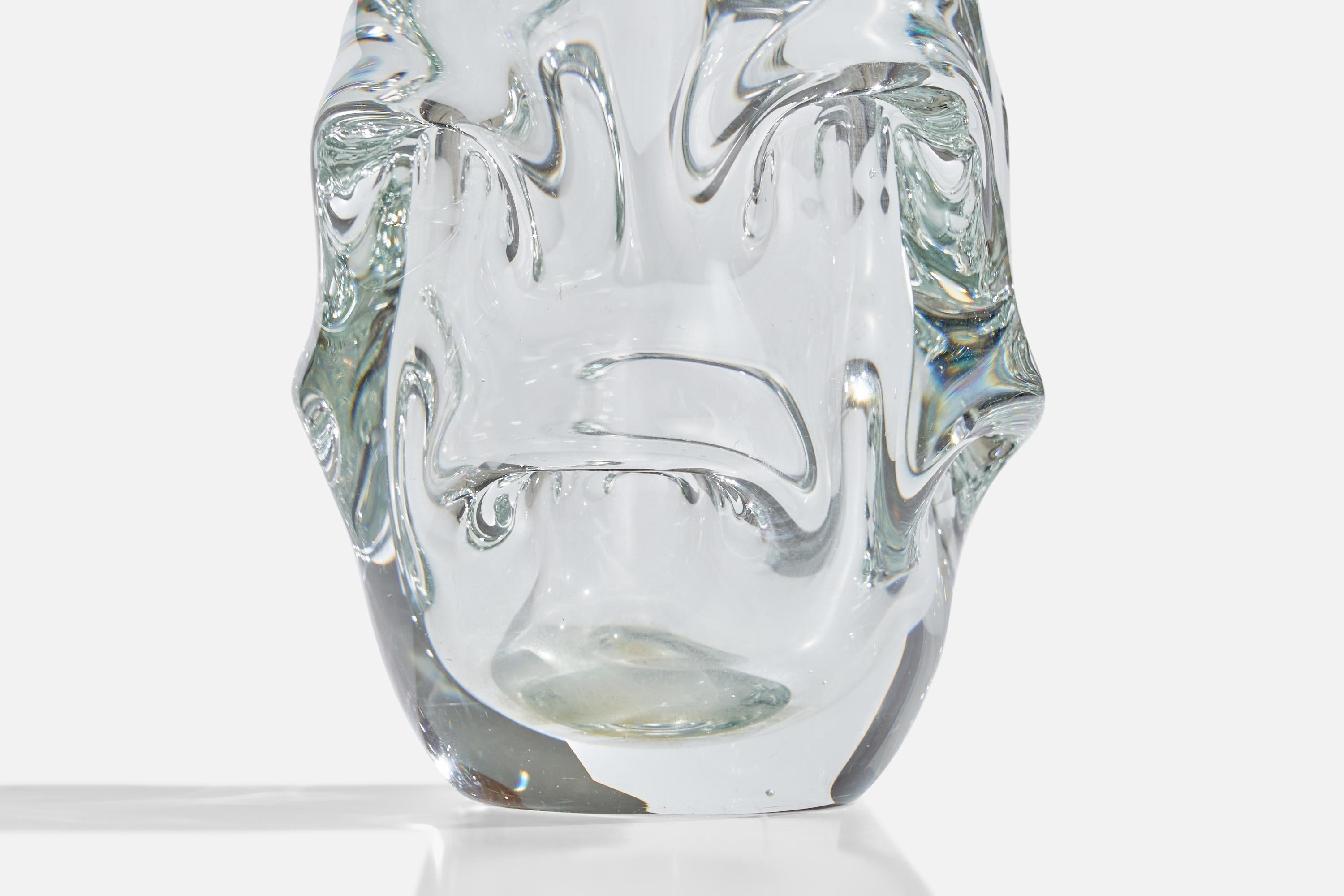 Börne Augustsson, Vase, Blown Glass, Sweden, 1940s For Sale 2