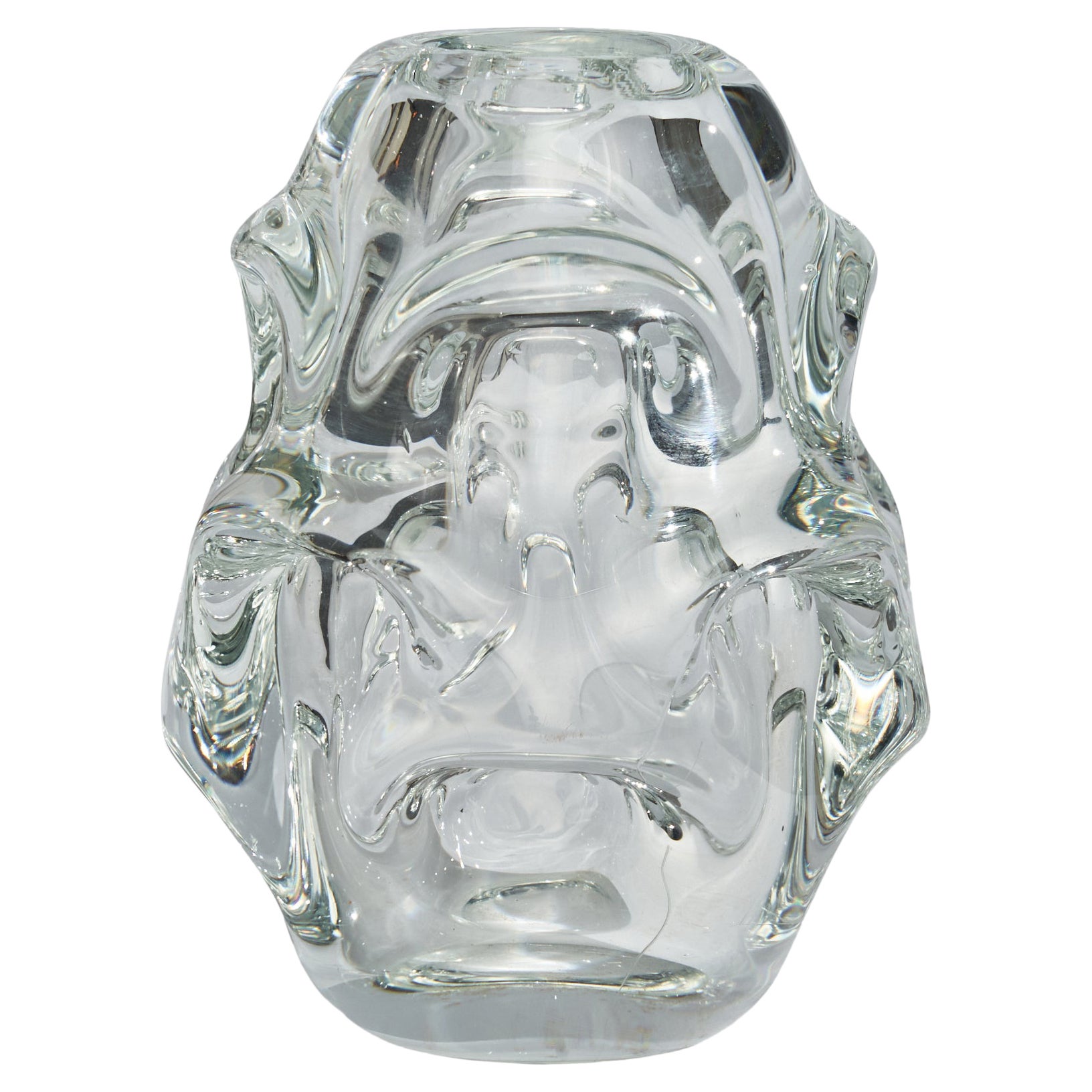 Börne Augustsson, vase, verre soufflé, Suède, années 1940