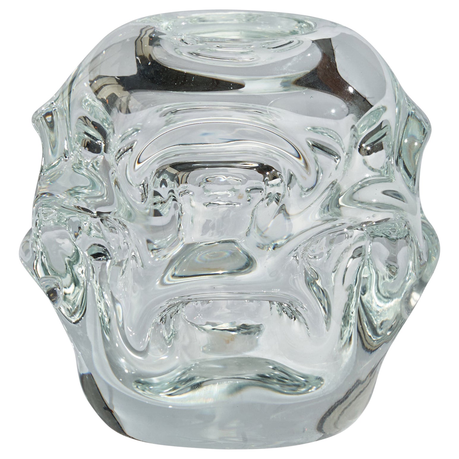 Börne Augustsson, Vase, Blown Glass, Sweden, 1940s